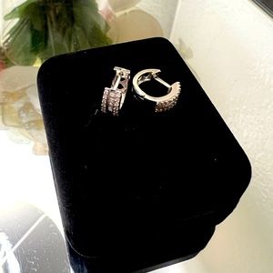 silver 925 earrings with Cz